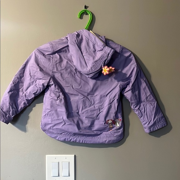 Purple Raincoat with Full-Length Zipper - Picture 4 of 10